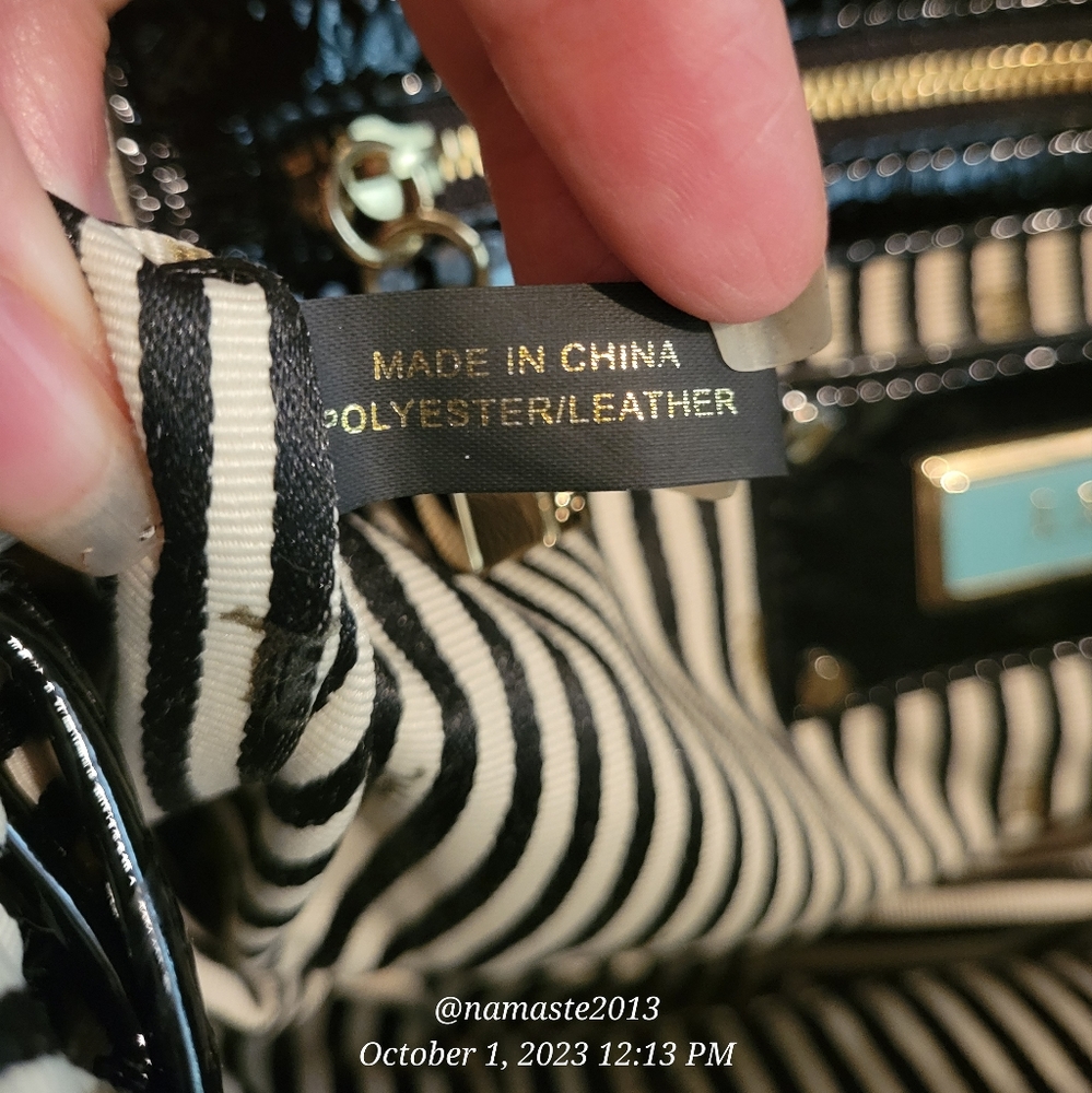 L.A.M.B by Gwen Stefani Expandable Patent Leather Shoulder Bag #538 - Picture 3 of 14